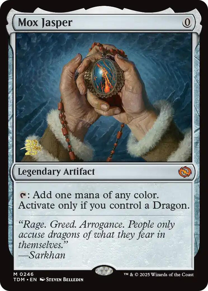 Mox Jasper [Tarkir: Dragonstorm Prerelease Promos] Magic: The Gathering