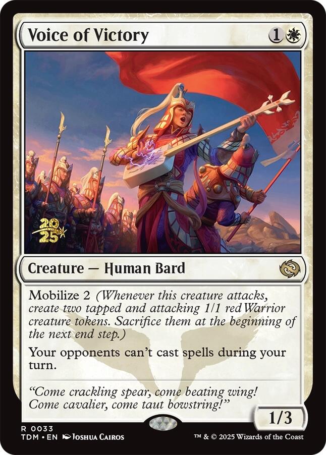 Voice of Victory [Tarkir: Dragonstorm Prerelease Promos] Magic: The Gathering