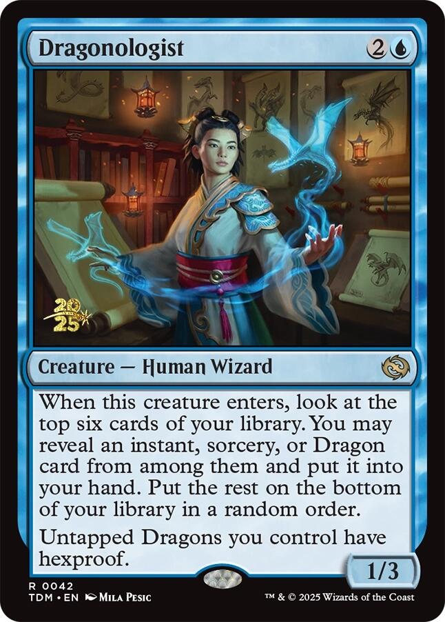 Dragonologist [Tarkir: Dragonstorm Prerelease Promos] Magic: The Gathering