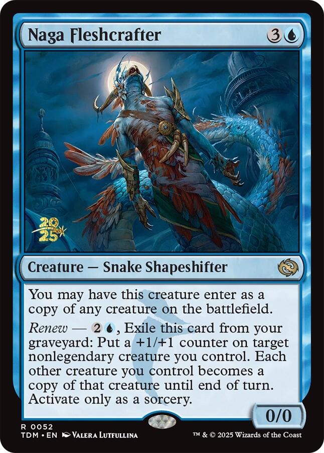 Naga Fleshcrafter [Tarkir: Dragonstorm Prerelease Promos] Magic: The Gathering