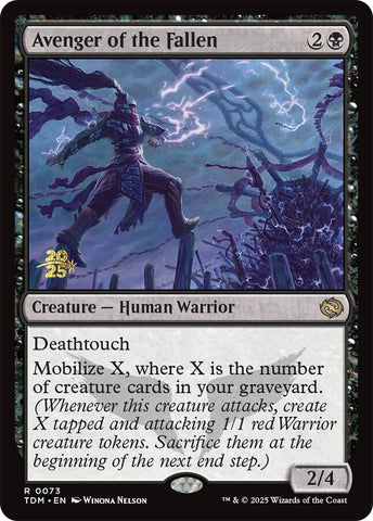 Avenger of the Fallen [Tarkir: Dragonstorm Prerelease Promos] Magic: The Gathering