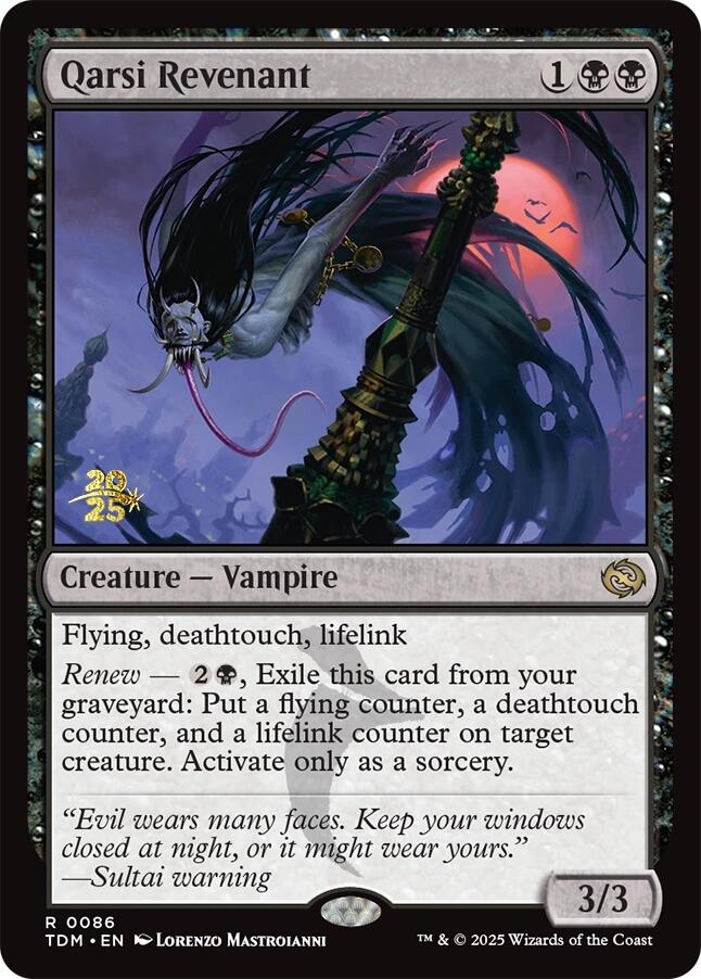 Qarsi Revenant [Tarkir: Dragonstorm Prerelease Promos] Magic: The Gathering