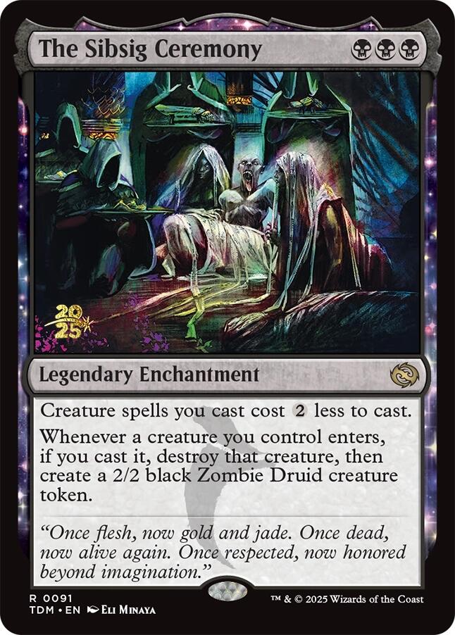 The Sibsig Ceremony [Tarkir: Dragonstorm Prerelease Promos] Magic: The Gathering