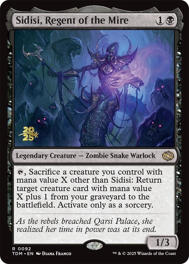 Sidisi, Regent of the Mire [Tarkir: Dragonstorm Prerelease Promos] Magic: The Gathering