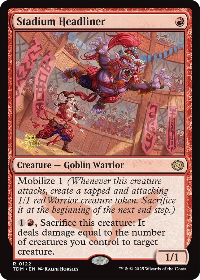 Stadium Headliner [Tarkir: Dragonstorm Prerelease Promos] Magic: The Gathering