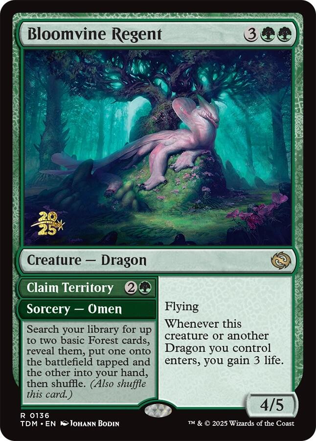 Bloomvine Regent [Tarkir: Dragonstorm Prerelease Promos] Magic: The Gathering