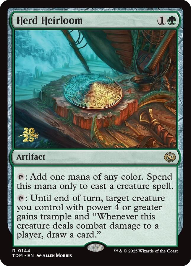 Herd Heirloom [Tarkir: Dragonstorm Prerelease Promos] Magic: The Gathering