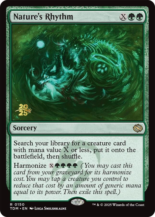 Nature's Rhythm [Tarkir: Dragonstorm Prerelease Promos] Magic: The Gathering