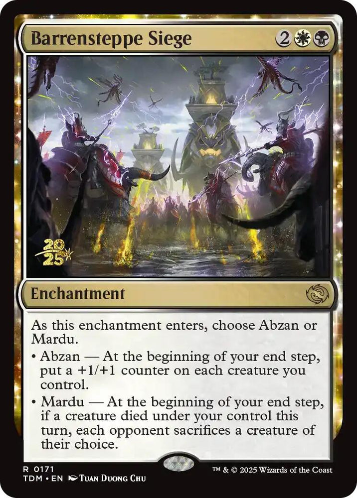 Barrensteppe Siege [Tarkir: Dragonstorm Prerelease Promos] Magic: The Gathering