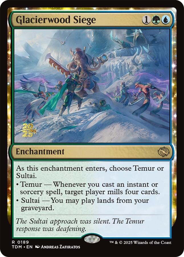 Glacierwood Siege [Tarkir: Dragonstorm Prerelease Promos] Magic: The Gathering