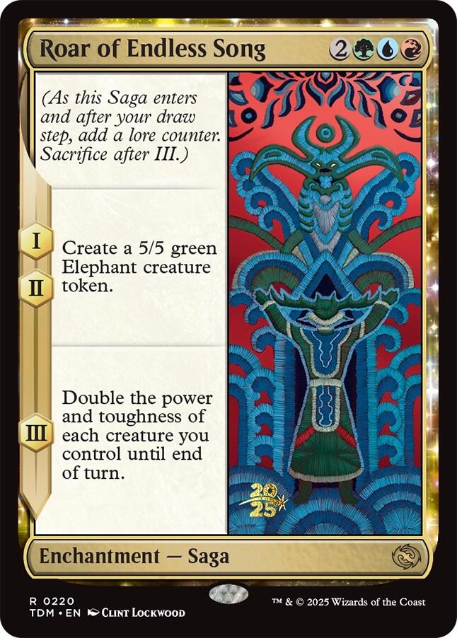 Roar of Endless Song [Tarkir: Dragonstorm Prerelease Promos] Magic: The Gathering
