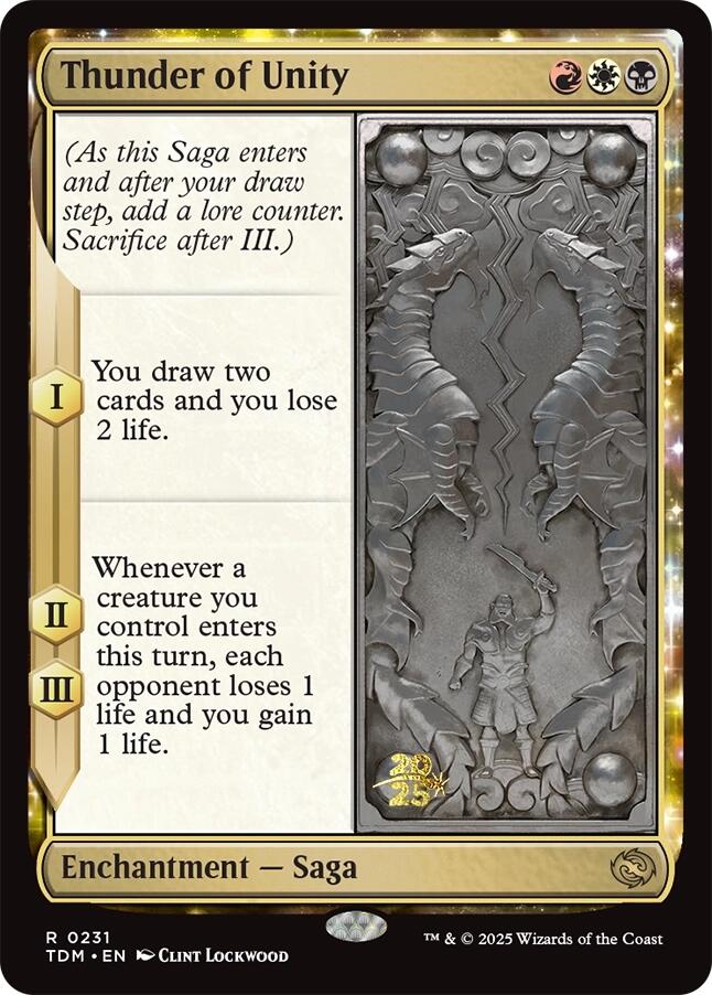 Thunder of Unity [Tarkir: Dragonstorm Prerelease Promos] Magic: The Gathering