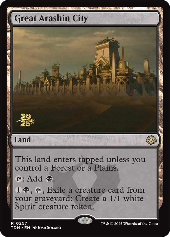 Great Arashin City [Tarkir: Dragonstorm Prerelease Promos] Magic: The Gathering