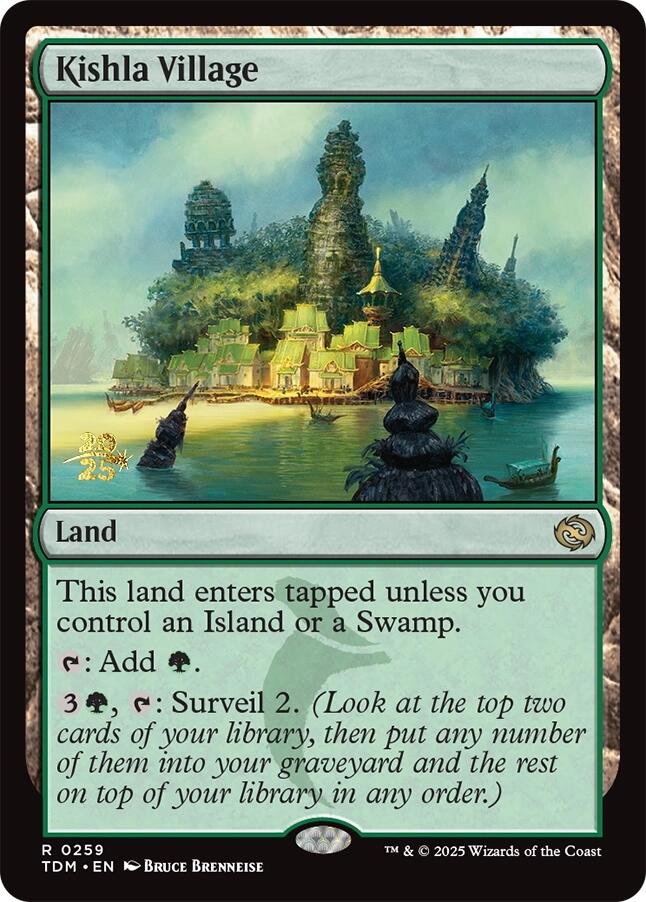 Kishla Village [Tarkir: Dragonstorm Prerelease Promos] Magic: The Gathering