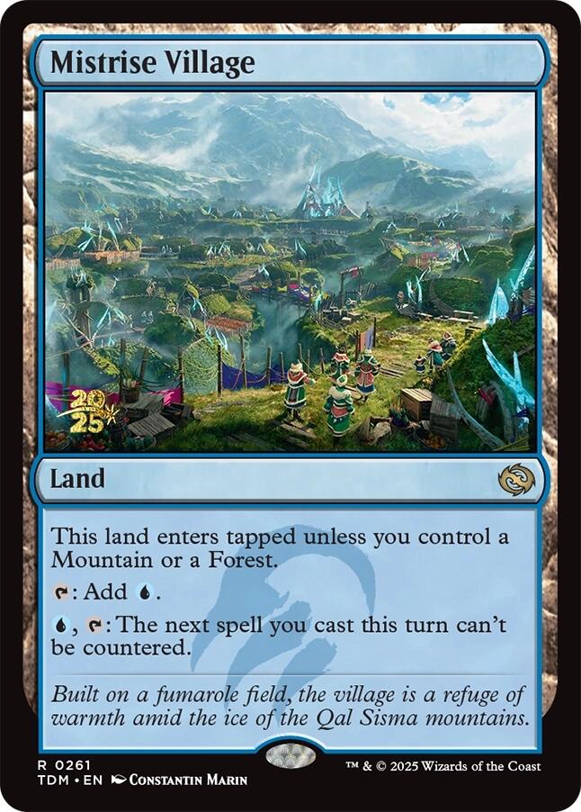 Mistrise Village [Tarkir: Dragonstorm Prerelease Promos] Magic: The Gathering