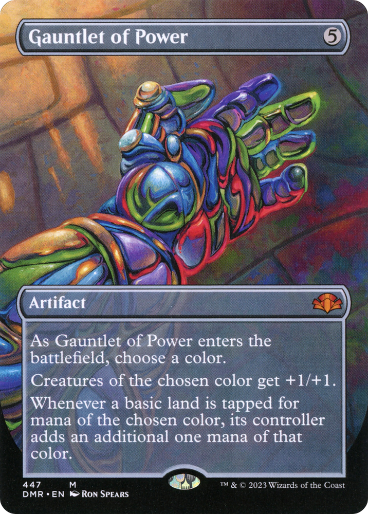 Gauntlet of Power (Borderless Alternate Art) [Dominaria Remastered] Magic: The Gathering