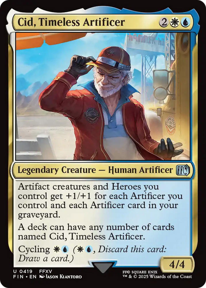 Cid, Timeless Artificer (0419) [FINAL FANTASY] Magic: The Gathering