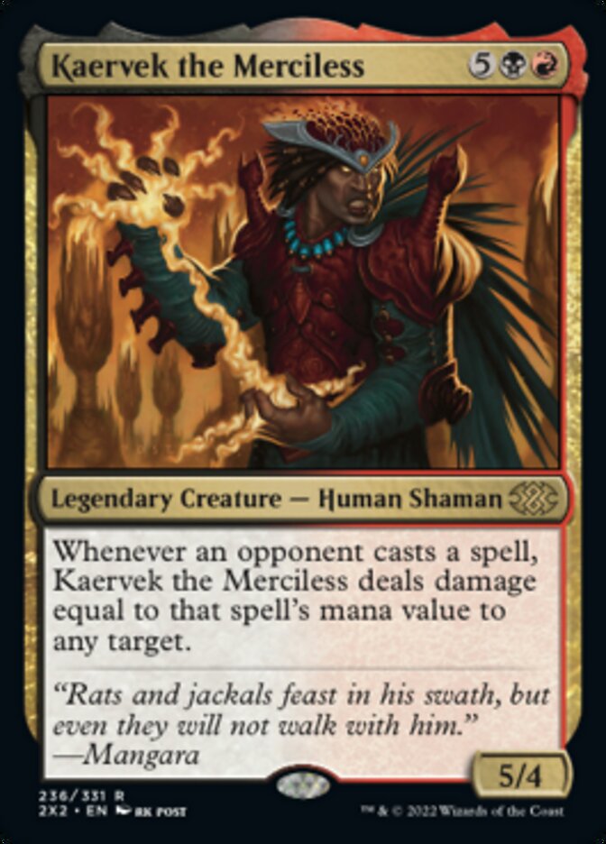 Kaervek the Merciless [Double Masters 2022] Magic: The Gathering