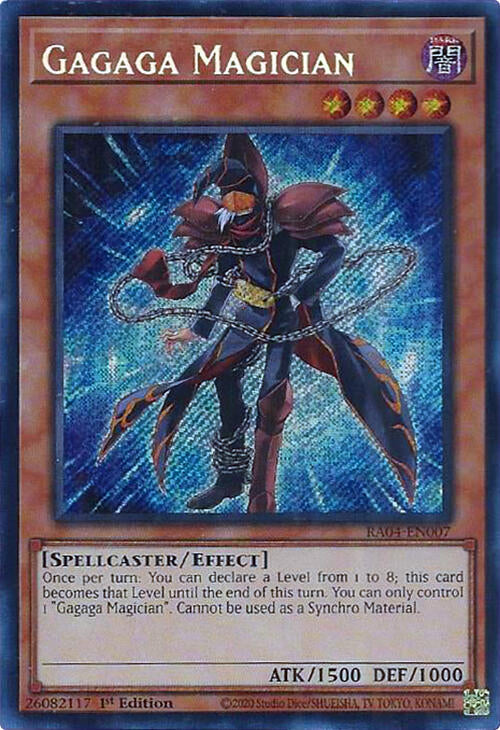 Gagaga Magician [RA04-EN007] Secret Rare - Yugioh Cards For Your TCG Needs!