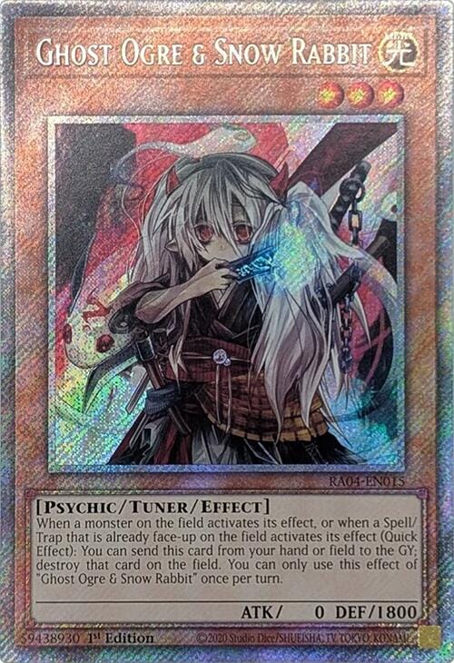 Ghost Ogre & Snow Rabbit [RA04-EN015] Platinum Secret Rare - Yugioh Cards For Your TCG Needs!