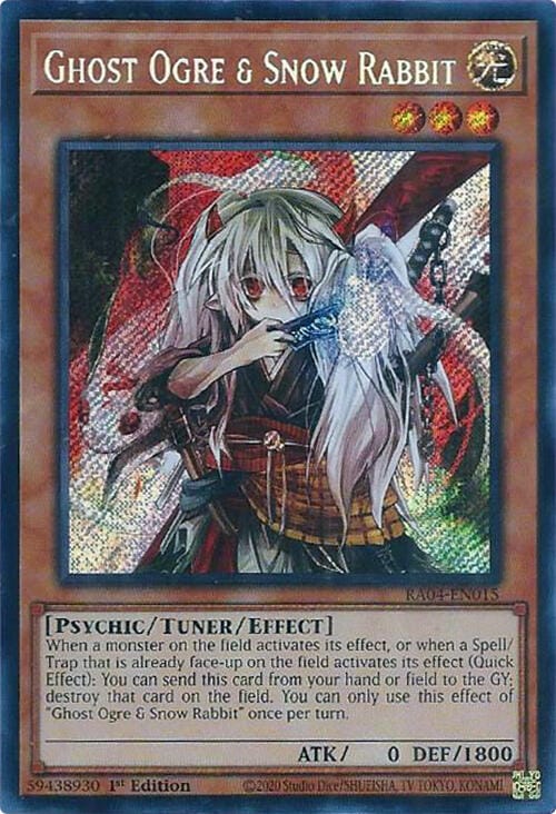 Ghost Ogre & Snow Rabbit [RA04-EN015] Secret Rare - Yugioh Cards For Your TCG Needs!