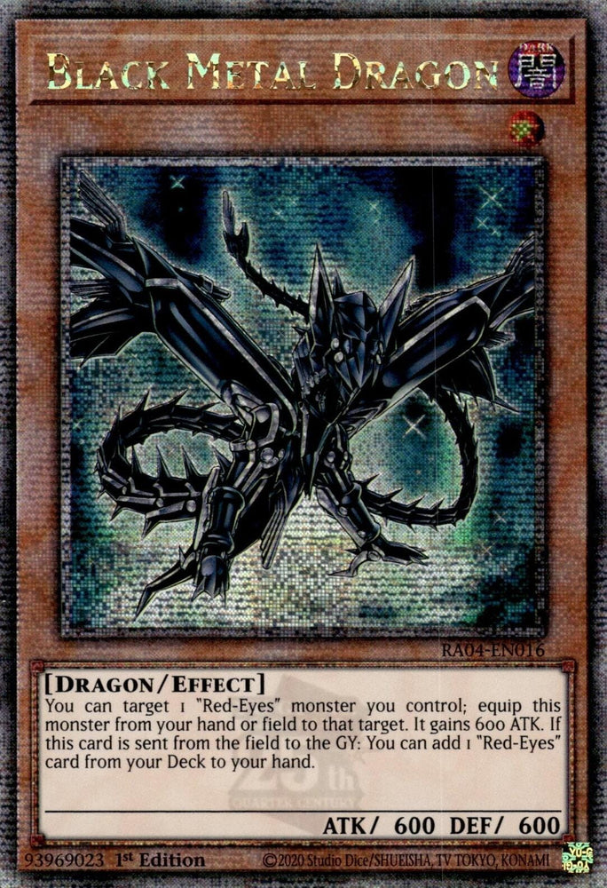 Black Metal Dragon [RA04-EN016] Quarter Century Secret Rare - Yugioh Cards For Your TCG Needs!
