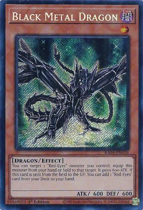 Black Metal Dragon [RA04-EN016] Secret Rare - Yugioh Cards For Your TCG Needs!