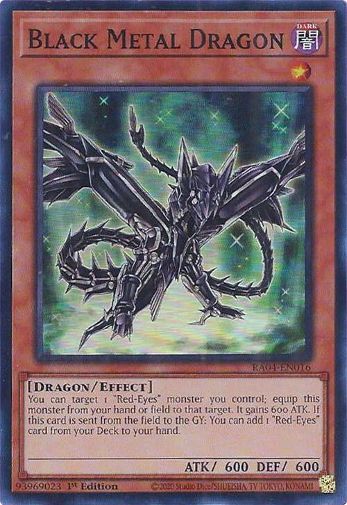 Black Metal Dragon [RA04-EN016] Super Rare Yu-Gi-Oh!