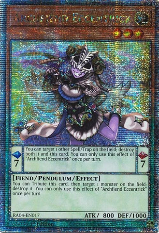 Archfiend Eccentrick [RA04-EN017] Quarter Century Secret Rare - Yugioh Cards For Your TCG Needs!