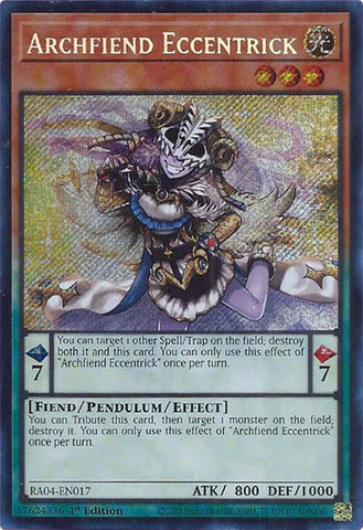 Archfiend Eccentrick [RA04-EN017] Secret Rare - Yugioh Cards For Your TCG Needs!