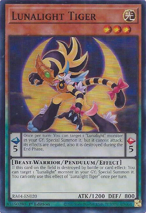 Lunalight Tiger [RA04-EN020] Super Rare Yu-Gi-Oh!
