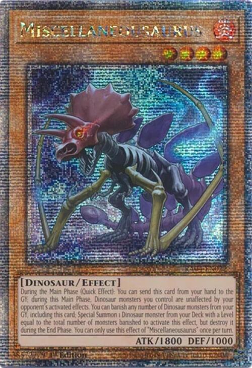 Miscellaneousaurus [RA04-EN022] Quarter Century Secret Rare - Yugioh Cards For Your TCG Needs!