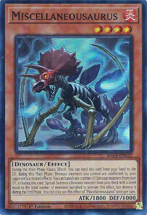 Miscellaneousaurus [RA04-EN022] Super Rare Yu-Gi-Oh!