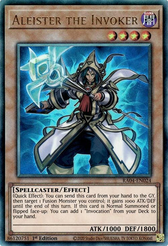 Aleister the Invoker (Alternate Art) [RA04-EN024] Prismatic Ultimate Rare - Yugioh Cards For Your TCG Needs!