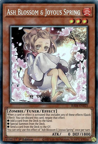 Ash Blossom & Joyous Spring (Alternate Art) [RA04-EN025] Prismatic Collector's Rare - Yugioh Cards For Your TCG Needs!