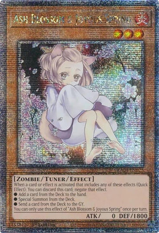 Ash Blossom & Joyous Spring (Alternate Art) [RA04-EN025] Quarter Century Secret Rare - Yugioh Cards For Your TCG Needs!