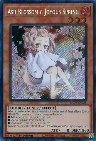 Ash Blossom & Joyous Spring (Alternate Art) [RA04-EN025] Secret Rare - Yugioh Cards For Your TCG Needs!
