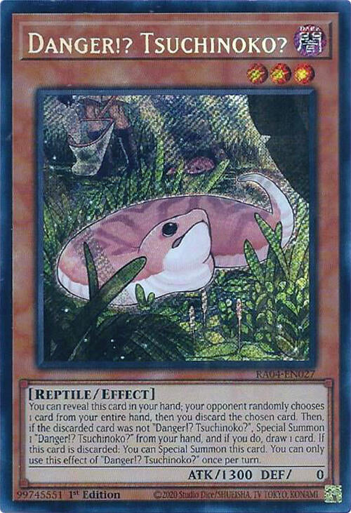 Danger!? Tsuchinoko? [RA04-EN027] Secret Rare - Yugioh Cards For Your TCG Needs!