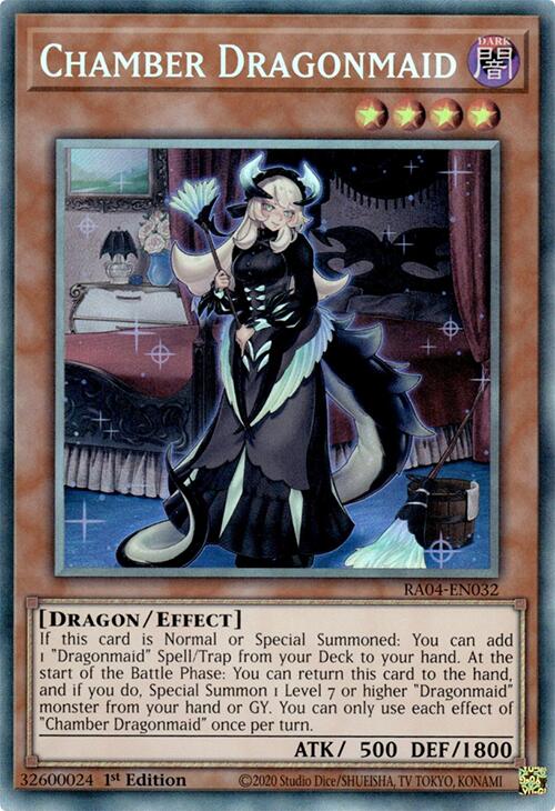 Chamber Dragonmaid [RA04-EN032] Prismatic Collector's Rare - Yugioh Cards For Your TCG Needs!