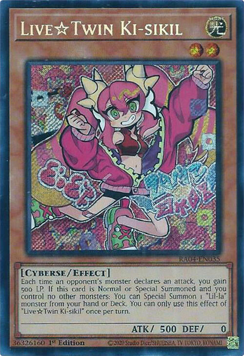 LiveTwin Ki-sikil [RA04-EN035] Secret Rare - Yugioh Cards For Your TCG Needs!