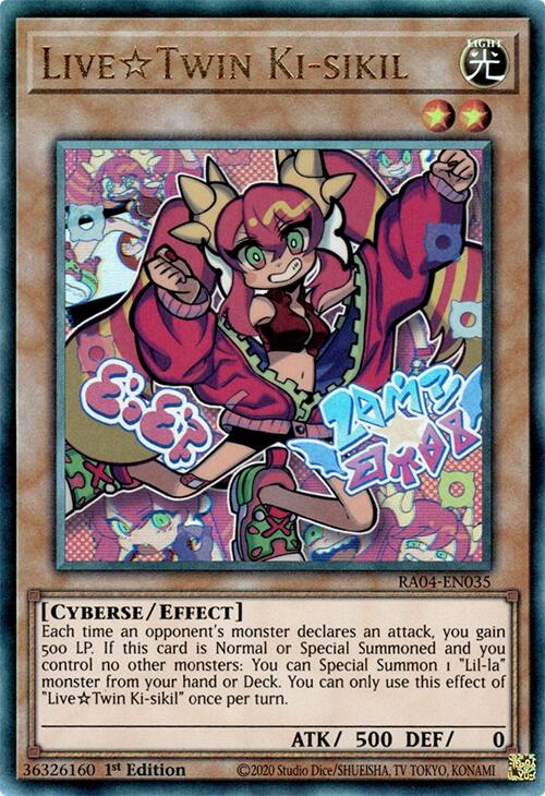 LiveTwin Ki-sikil [RA04-EN035] Prismatic Ultimate Rare Yu-Gi-Oh!