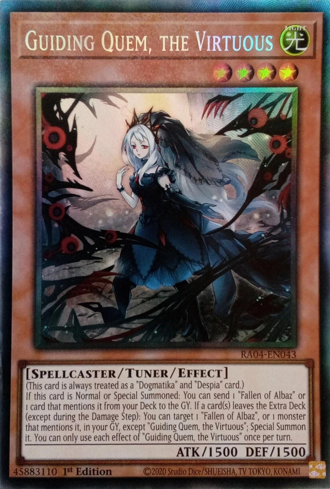 Guiding Quem, the Virtuous [RA04-EN043] Prismatic Collector's Rare Yu-Gi-Oh!