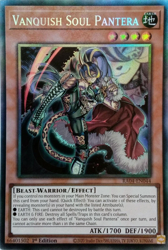 Vanquish Soul Pantera [RA04-EN044] Prismatic Collector's Rare - Yugioh Cards For Your TCG Needs!