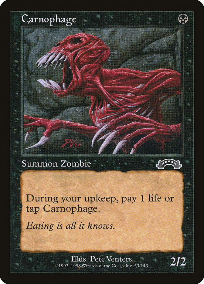 Carnophage [Exodus] Magic: The Gathering