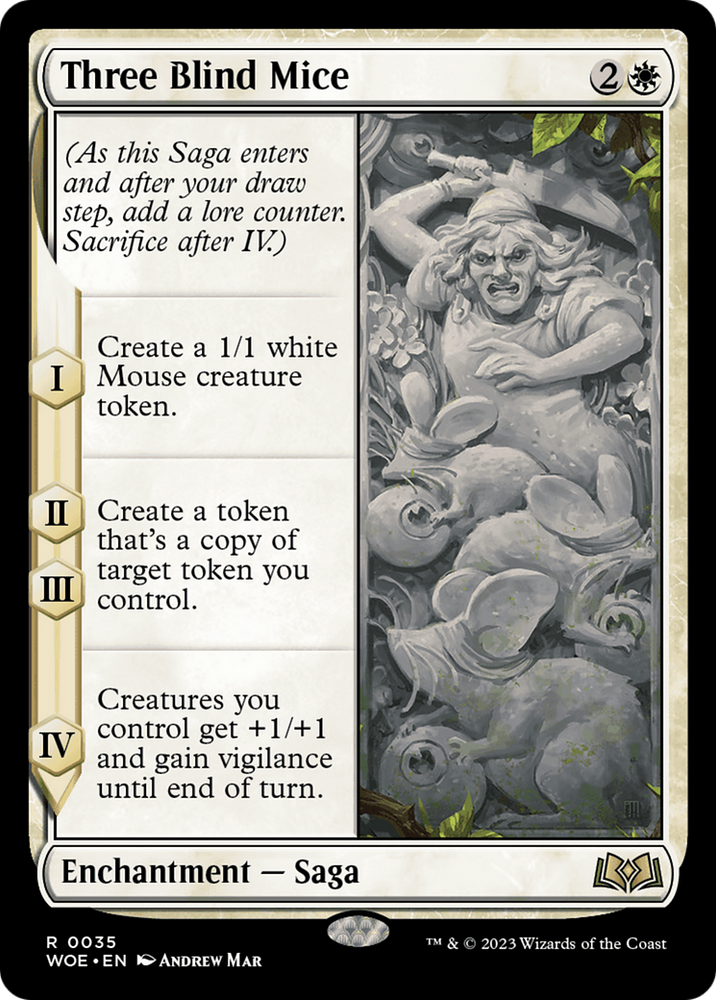 Three Blind Mice [Wilds of Eldraine] Magic: The Gathering