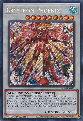 Crystron Phoenix [RA04-EN058] Secret Rare Yu-Gi-Oh!