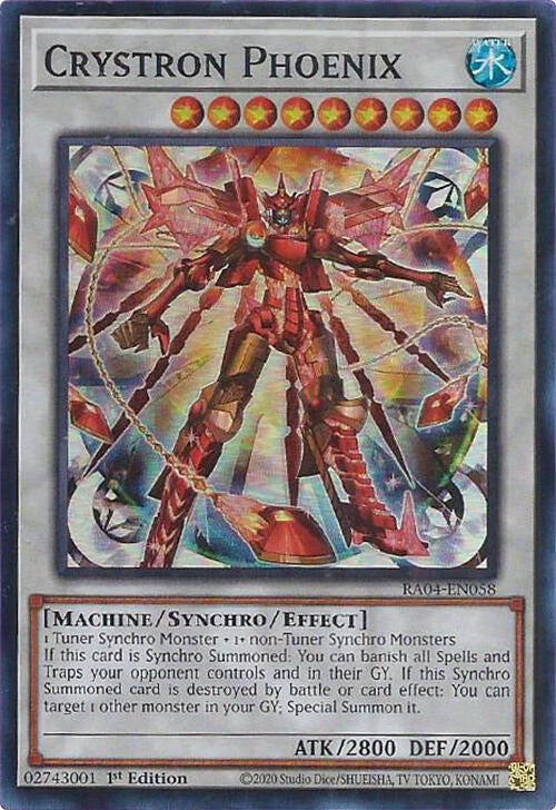 yugioh crystron cards Crystron Phoenix [RA04-EN058] Super Rare