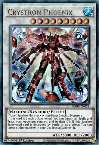 yugioh crystron cards Yugioh - Crystron Phoenix x 3 - 1st Edition Secret Rare NM