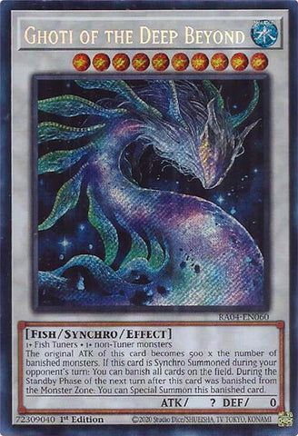 Ghoti of the Deep Beyond [RA04-EN060] Secret Rare Yu-Gi-Oh!