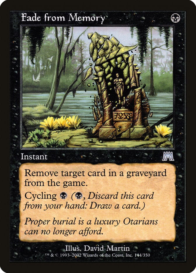 Fade from Memory [Onslaught] Magic: The Gathering